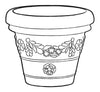 Vaso Festonato Classic in plastica da giardino per fiori e piante