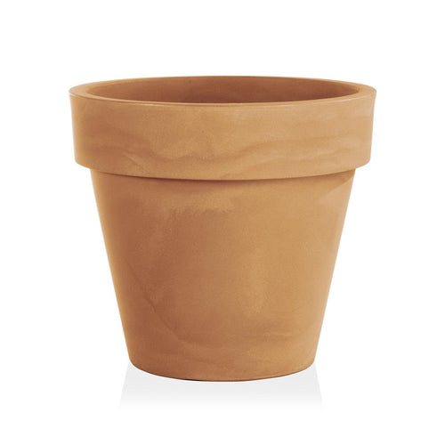 Vaso tondo Standard One Essential in plastica colorati da esterno e giardino per piante e fiori