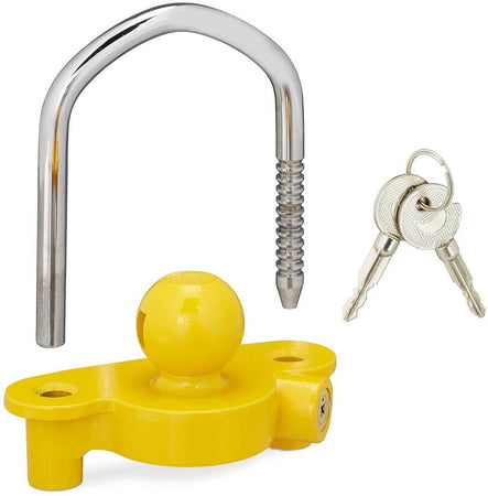 Antifurto Rimorchio Lucchetto per Traino Caravan Universale Gancio a Sfera 2 Key