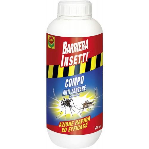 Insetticida concentrato Barriera Insetti mosche e zanzare tigri per prati e siepi 500 ml