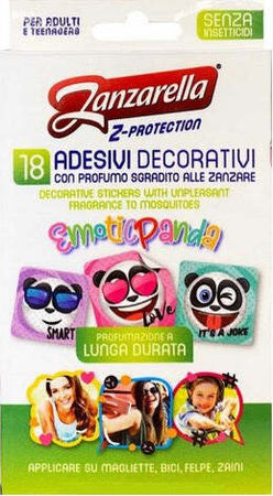 Antizanzare-Zanzarella-1700000-Z-PROTECTION-18-sticker-adesivi-per-adu