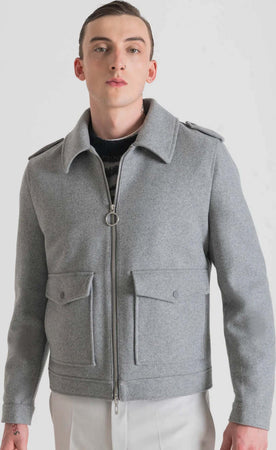 Antony Morato Cappotto Corto Uomo Regular Fit Ai24 Grigio Chiaro Giacca Casual Invernale Lana E Cashmere Moda/Uomo/Abbigliamento/Giacche e cappotti/Cappotti Kanal 32 - Santa Maria di Licodia, Commerciovirtuoso.it