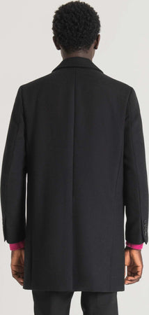 Antony-Morato-Cappotto-Uomo-Slim-Fit-Russel-Nero-Misto-Lana-E-Cachemire-Cappotto-Classico-Mono-Petto