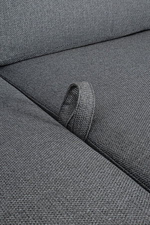 Divano "Britton" a tre posti, reclinabile, con cuscini comodi e sfoderabili, in alluminio