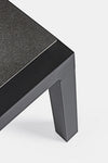 Tavolo Kledi piano in ceramica, struttura in alluminio per esterno da 120 x 70 cm