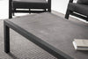 Tavolo Kledi piano in ceramica, struttura in alluminio per esterno da 120 x 70 cm