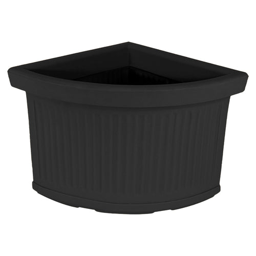 Vaso Angolare Millerighe in resina decorazione per fiori e piante Made in Italy