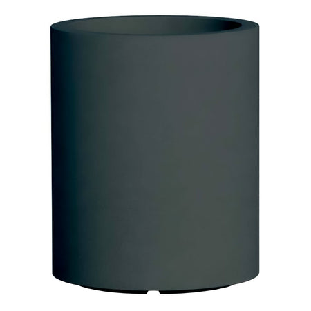 Vaso Cromia Venusio cilindrico decorazione in resina "Made in Italy" da Ø 40 x h 50 cm