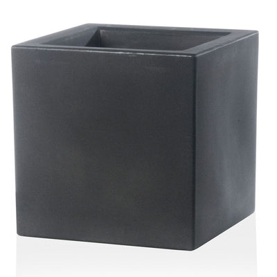Vaso Moderno Cubo Schio Essential in plastica da giardino per fiori e piante