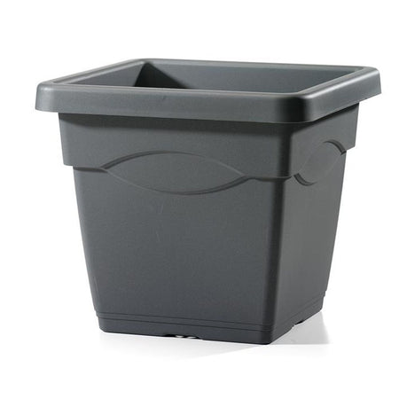 Vaso ''Quadro Basic'' in plastica per fiori e piante da esterno