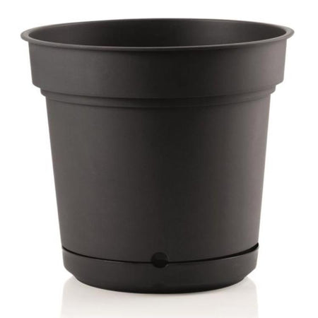 Vaso tondo con sottovaso "Hydral Element" per fiori e piante