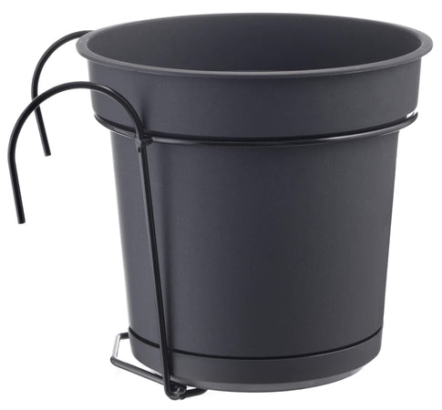 Vaso con Supporto in metallo per balcone "Hydral" per fiori e piante
