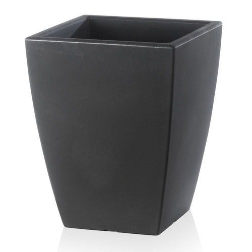 Vaso Quadrato Veneto Essential in plastica per fiori e piante da esterno e giardino.