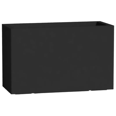 Vaso Cromia Flowerpot rettangolare decorazione tinta unita in resina Made in Italy