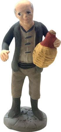 Anziano con vino statuetta in terracotta artigianale per presepe napoletano da h 10 cm Casa e cucina/Decorazioni per interni/Addobbi e decorazioni per ricorrenze/Decorazioni natalizie/Presepi/Statuine e fondali per il presepe MagiediNatale.it - Altamura, Commerciovirtuoso.it