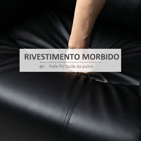 AOS57-Poltrona-Relax-Reclinabile-Tasche-Laterali,-100x89x100cm,-Nera