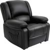 AOS57-Poltrona-Relax-Reclinabile-Tasche-Laterali,-100x89x100cm,-Nera