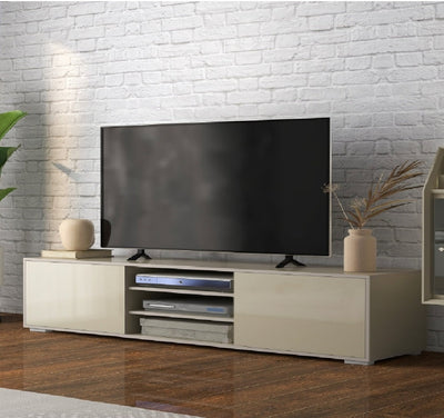 AOS61 nuovo svendita MOBILE tv soggiorno salotto in legno tortora porta tv moderno 160x42x40