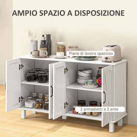 AOS72-NUOVO-SVENDITA-credenza-bianca-mobile-tv-cucina-soggiorno-salotto-camera-bagno-multiuso