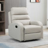 F833-456V00LGA Poltrona Relax Reclinabile con Seduta Imbottita e Poggiapiedi per Casa e Ufficio 80x91x102 cm, Grigio