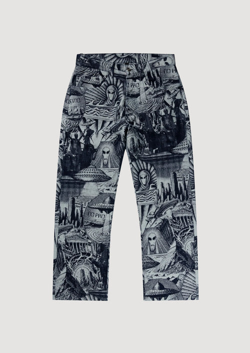 NO PROBLEMO Apocalypse Jacquard Bagi Jean da uomo