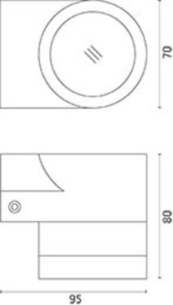 Flos Emma Wall 1 Retrofit Apparecchio per esterni a parete