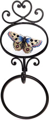 Appendi Asciugamani Da Parete Lorenzon in Ferro Nero Con Disegno Di Farfalla in Stile Country Provenzale 38 Cm Casa e cucina/Bagno/Accessori e biancheria da bagno per bambini/Accessori/Ganci appendi asciugamani Ideart - Valdilana, Commerciovirtuoso.it