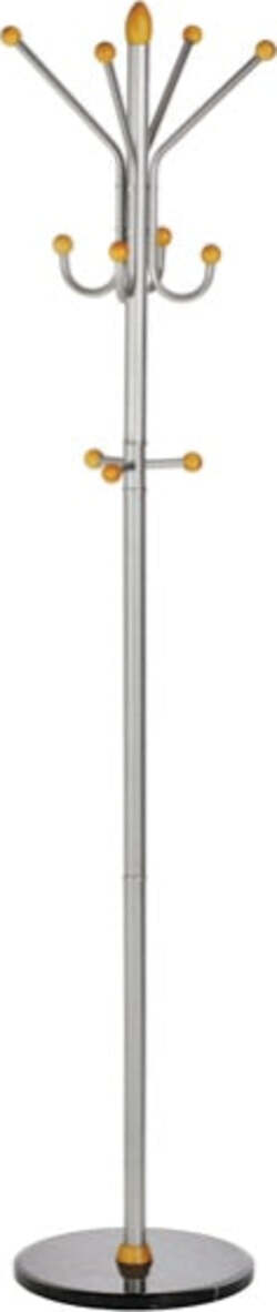 Appendiabiti - 11 pomelli - 185x40 cm - argento - Alco Casa e cucina/Arredamento/Ingresso/Appendiabiti Eurocartuccia - Pavullo, Commerciovirtuoso.it
