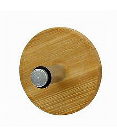 Appendiabiti Appendino A Parete Metallo Legno 1 Posto Gancio Tondo Adesivo 79544