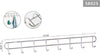 Appendiabiti Attaccapanni A Parete A 8 Posti Ganci 47x3,5cm Bagno Cucina 58025 Casa e cucina/Bagno/Mobili da bagno/Portasciugamani/Ganci portasciugamani Trade Shop italia - Napoli, Commerciovirtuoso.it