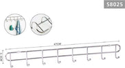 Appendiabiti Attaccapanni A Parete A 8 Posti Ganci 47x3,5cm Bagno Cucina 58025 Casa e cucina/Bagno/Mobili da bagno/Portasciugamani/Ganci portasciugamani Trade Shop italia - Napoli, Commerciovirtuoso.it