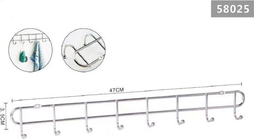 Appendiabiti Attaccapanni A Parete A 8 Posti Ganci 47x3,5cm Bagno Cucina 58025 Casa e cucina/Bagno/Mobili da bagno/Portasciugamani/Ganci portasciugamani Trade Shop italia - Napoli, Commerciovirtuoso.it