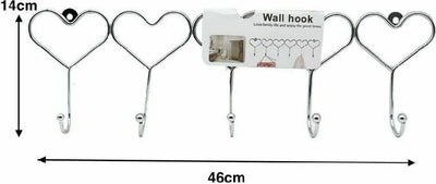 Appendiabiti Attaccapanni Cappotti Vestiti Cuori A Parete Muro 5 Posti Casa e cucina/Arredamento/Ingresso/Appendiabiti a parete Trade Shop italia - Napoli, Commerciovirtuoso.it
