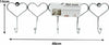 Appendiabiti-Attaccapanni-Cappotti-Vestiti-Cuori-A-Parete-Muro-5-Posti