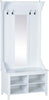 Appendiabiti-Attaccapanni-da-Terra-con-Specchio-Scarpiera-4-Ganci-Legno-80x40x170cm-Bianco-HU7831-226HU7