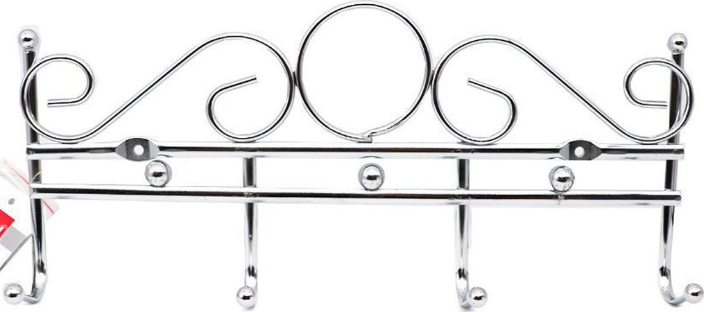 Appendiabiti Attaccapanni In Metallo Colore Silver A Parete 4 Posti Ganci 30x12 Casa, arredamento e bricolage > Arredamento > Attaccapanni Trade Shop italia - Napoli, Commerciovirtuoso.it