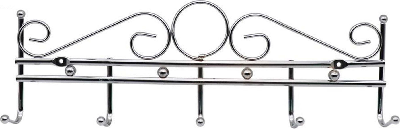 Appendiabiti Attaccapanni In Metallo Colore Silver A Parete 5 Posti Ganci 40x12 Casa, arredamento e bricolage > Arredamento > Attaccapanni Trade Shop italia - Napoli, Commerciovirtuoso.it