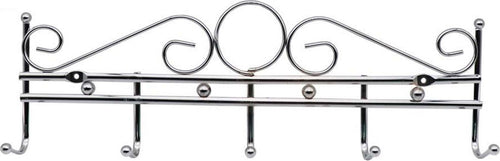 Appendiabiti Attaccapanni In Metallo Colore Silver A Parete 5 Posti Ganci 40x12 Casa, arredamento e bricolage > Arredamento > Attaccapanni Trade Shop italia - Napoli, Commerciovirtuoso.it
