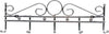 Appendiabiti-Attaccapanni-In-Metallo-Colore-Silver-A-Parete-5-Posti-Ganci-40x12