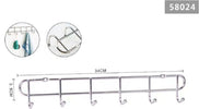 Appendiabiti Attaccapanni Vestiti A Parete Muro A 6 Posti Ganci 34x3,5cm 58024 Casa e cucina/Bagno/Mobili da bagno/Portasciugamani/Ganci portasciugamani Trade Shop italia - Napoli, Commerciovirtuoso.it
