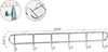Appendiabiti Attaccapanni Vestiti A Parete Muro A 6 Posti Ganci 34x3,5cm 58024 Casa e cucina/Bagno/Mobili da bagno/Portasciugamani/Ganci portasciugamani Trade Shop italia - Napoli, Commerciovirtuoso.it