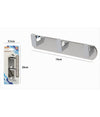 Appendiabiti Con 3 Ganci Appendino Asciugamano Bagno Casa Cucina Cromato 59732