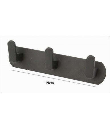 Appendiabiti Con 3 Ganci Appendino Portasciugamano Bagno Casa Cucina Nero 59737