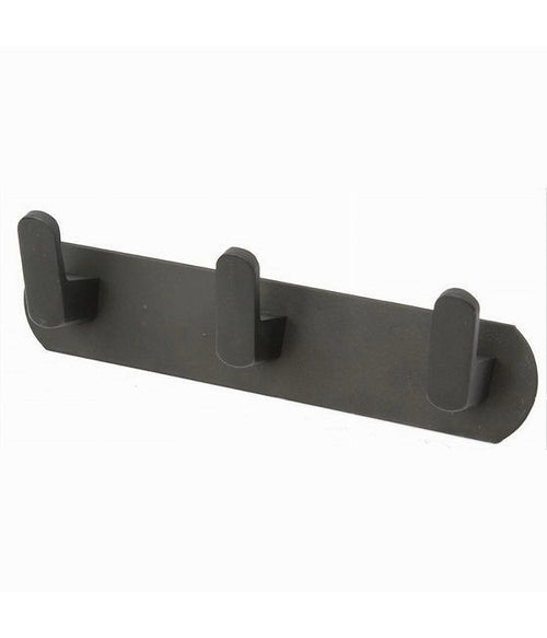 Appendiabiti Con 3 Ganci Appendino Portasciugamano Bagno Casa Cucina Nero 59737