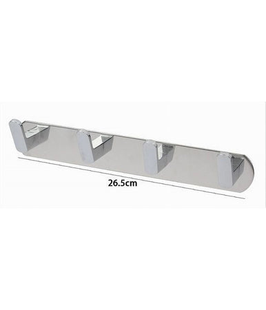 Appendiabiti Con 4 Ganci Appendino Asciugamano Bagno Casa Cucina Cromato 59733