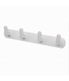 Appendiabiti Con 4 Ganci Appendino Asciugamano Da Bagno Casa Cucina Bianco 59743