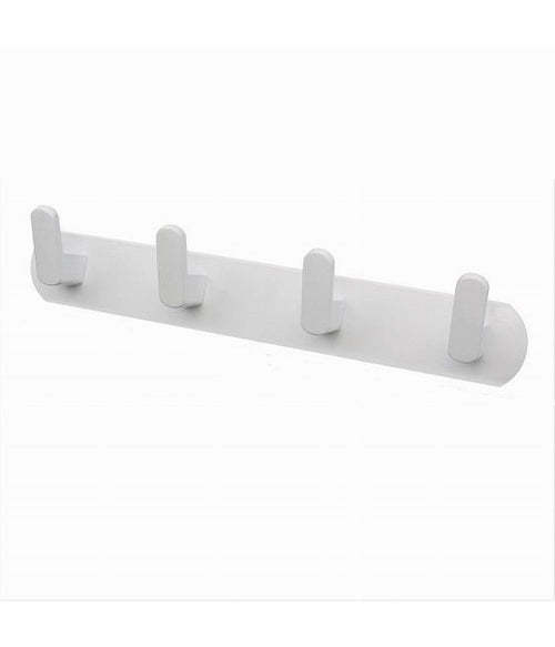 Appendiabiti Con 4 Ganci Appendino Asciugamano Da Bagno Casa Cucina Bianco 59743