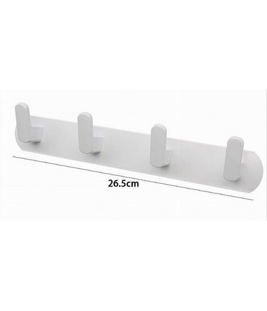 Appendiabiti Con 4 Ganci Appendino Asciugamano Da Bagno Casa Cucina Bianco 59743