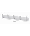 Appendiabiti Con 5 Ganci Appendino Asciugamano Da Bagno Casa Cucina Bianco 59744