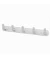 Appendiabiti Con 5 Ganci Appendino Asciugamano Da Bagno Casa Cucina Bianco 59744
